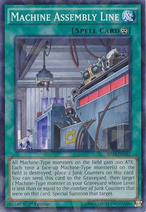 Machine Assembly Line (Shatterfoil) (BP03-EN167) - Battle Pack 3: Monster League 1st Edition - Premium Yugioh Single from Konami - Just $0.10! Shop now at Game Crave Tournament Store