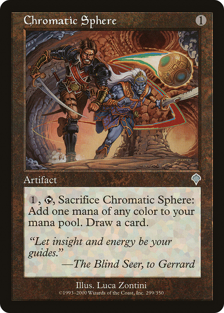 Chromatic Sphere (INV-299) - Invasion - Premium MTG Single from Wizards of the Coast - Just $0.15! Shop now at Game Crave Tournament Store