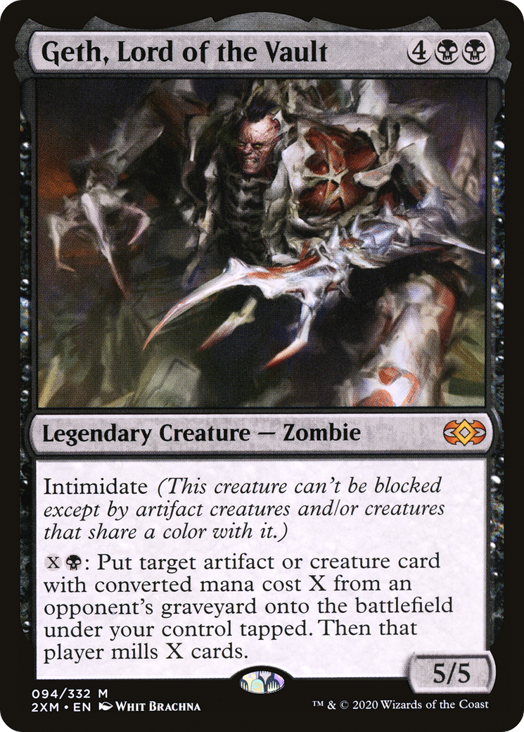 Geth, Lord of the Vault (2XM-094) - Double Masters Foil - Premium MTG Single from Wizards of the Coast - Just $0.70! Shop now at Game Crave Tournament Store