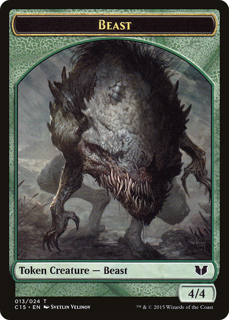 Beast (TC15-013) - Commander 2015 Tokens - Premium MTG Single from Wizards of the Coast - Just $0.08! Shop now at Game Crave Tournament Store