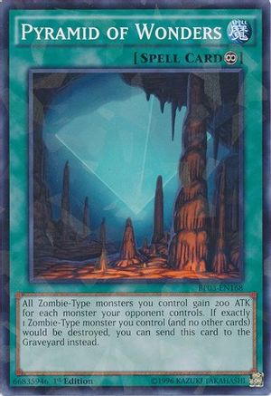 Pyramid of Wonders (Shatterfoil) (BP03-EN168) - Battle Pack 3: Monster League 1st Edition - Premium Yugioh Single from Konami - Just $0.25! Shop now at Game Crave Tournament Store