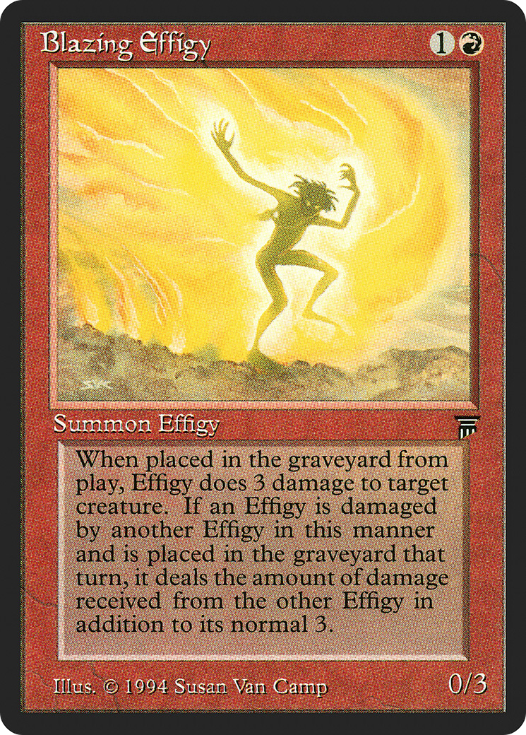 Blazing Effigy (LEG-134) - Legends - Premium MTG Single from Wizards of the Coast - Just $0.08! Shop now at Game Crave Tournament Store