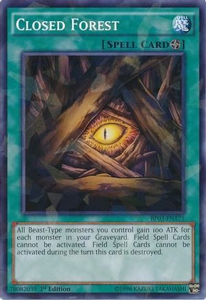 Closed Forest (Shatterfoil) (BP03-EN171) - Battle Pack 3: Monster League 1st Edition - Premium Yugioh Single from Konami - Just $0.51! Shop now at Game Crave Tournament Store