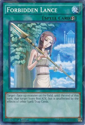 Forbidden Lance (Shatterfoil) (BP03-EN172) - Battle Pack 3: Monster League 1st Edition - Premium Yugioh Single from Konami - Just $1.34! Shop now at Game Crave Tournament Store