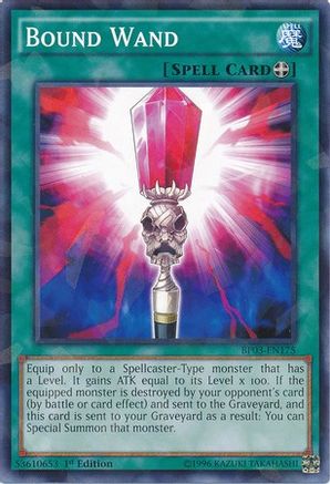 Bound Wand (Shatterfoil) (BP03-EN175) - Battle Pack 3: Monster League 1st Edition - Premium Yugioh Single from Konami - Just $0.25! Shop now at Game Crave Tournament Store