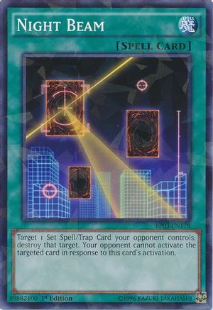 Night Beam (Shatterfoil) (BP03-EN176) - Battle Pack 3: Monster League 1st Edition - Premium Yugioh Single from Konami - Just $0.38! Shop now at Game Crave Tournament Store