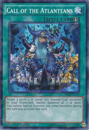 Call of the Atlanteans (Shatterfoil) (BP03-EN178) - Battle Pack 3: Monster League 1st Edition - Premium Yugioh Single from Konami - Just $0.14! Shop now at Game Crave Tournament Store