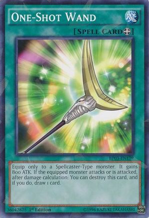 One-Shot Wand (Shatterfoil) (BP03-EN179) - Battle Pack 3: Monster League 1st Edition - Premium Yugioh Single from Konami - Just $0.08! Shop now at Game Crave Tournament Store