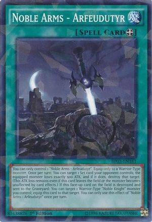 Noble Arms - Arfeudutyr (Shatterfoil) (BP03-EN181) - Battle Pack 3: Monster League 1st Edition - Premium Yugioh Single from Konami - Just $0.08! Shop now at Game Crave Tournament Store