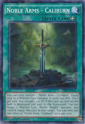 Noble Arms - Caliburn (Shatterfoil) (BP03-EN182) - Battle Pack 3: Monster League 1st Edition - Premium Yugioh Single from Konami - Just $0.25! Shop now at Game Crave Tournament Store