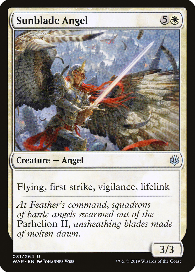 Sunblade Angel (WAR-031) - War of the Spark - Premium MTG Single from Wizards of the Coast - Just $0.08! Shop now at Game Crave Tournament Store