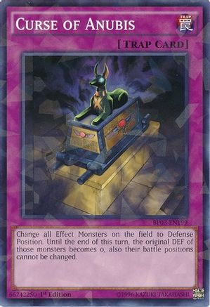 Curse of Anubis (Shatterfoil) (BP03-EN199) - Battle Pack 3: Monster League 1st Edition - Premium Yugioh Single from Konami - Just $0.08! Shop now at Game Crave Tournament Store