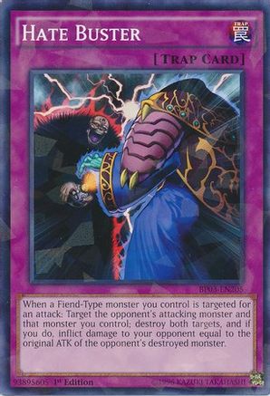 Hate Buster (Shatterfoil) (BP03-EN205) - Battle Pack 3: Monster League 1st Edition - Premium Yugioh Single from Konami - Just $0.10! Shop now at Game Crave Tournament Store
