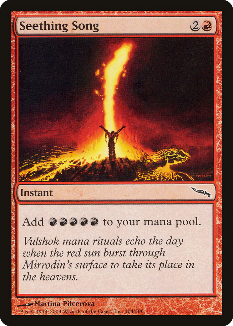 Seething Song (MRD-104) - Mirrodin - Premium MTG Single from Wizards of the Coast - Just $1.86! Shop now at Game Crave Tournament Store