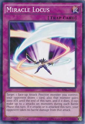 Miracle Locus (Shatterfoil) (BP03-EN213) - Battle Pack 3: Monster League 1st Edition - Premium Yugioh Single from Konami - Just $0.08! Shop now at Game Crave Tournament Store