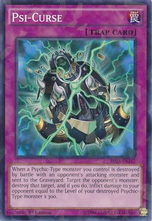 Psi-Curse (Shatterfoil) (BP03-EN217) - Battle Pack 3: Monster League 1st Edition - Premium Yugioh Single from Konami - Just $0.08! Shop now at Game Crave Tournament Store