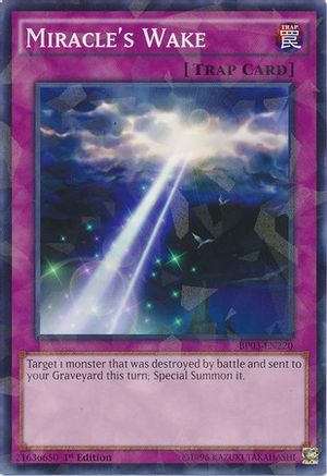 Miracle's Wake (Shatterfoil) (BP03-EN220) - Battle Pack 3: Monster League 1st Edition - Premium Yugioh Single from Konami - Just $0.08! Shop now at Game Crave Tournament Store