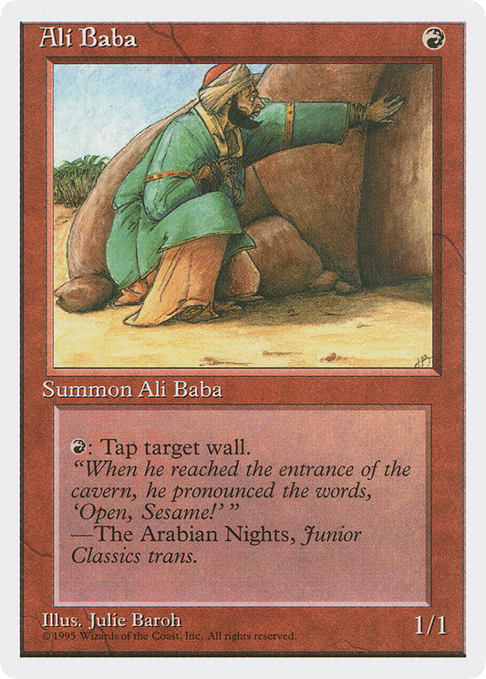 Ali Baba (4ED-175) - Fourth Edition - Premium MTG Single from Wizards of the Coast - Just $0.08! Shop now at Game Crave Tournament Store