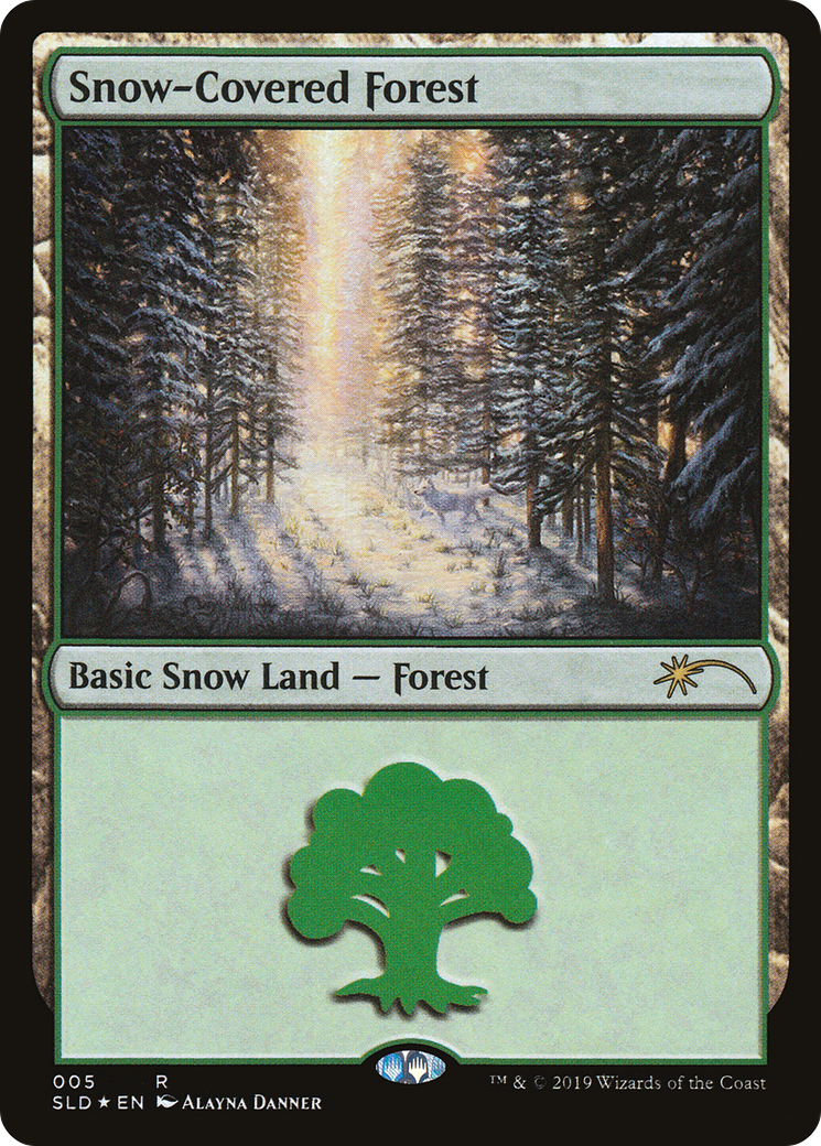 Snow-Covered Forest (SLD-005) - Secret Lair Drop Foil - Premium MTG Single from Wizards of the Coast - Just $5.04! Shop now at Game Crave Tournament Store