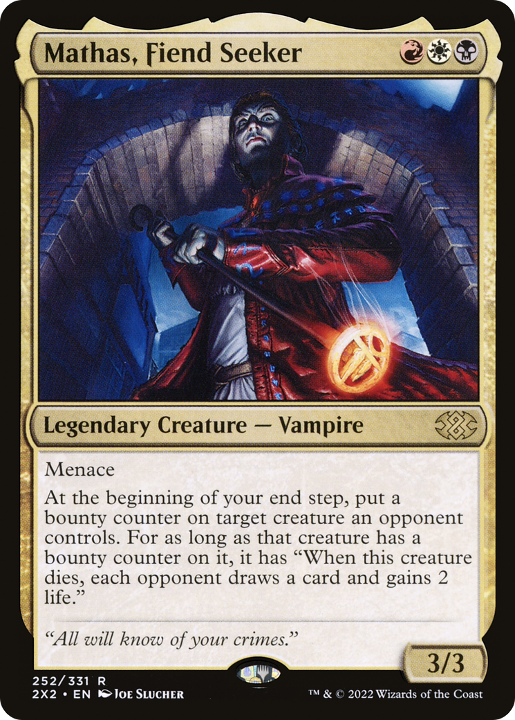 Mathas, Fiend Seeker (2X2-252) - Double Masters 2022 - Premium MTG Single from Wizards of the Coast - Just $0.11! Shop now at Game Crave Tournament Store