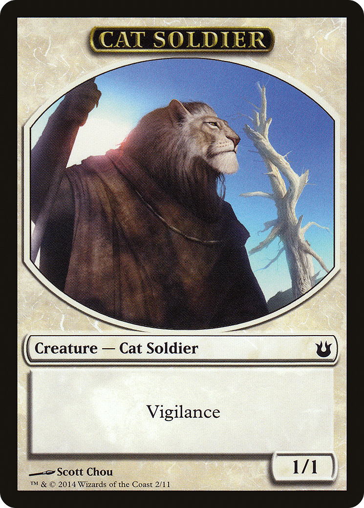 Cat Soldier (TBNG-002) - Born of the Gods Tokens - Premium MTG Single from Wizards of the Coast - Just $0.88! Shop now at Game Crave Tournament Store