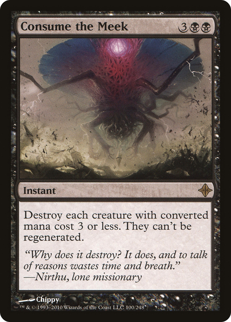 Consume the Meek (ROE-100) - Rise of the Eldrazi Foil - Premium MTG Single from Wizards of the Coast - Just $0.49! Shop now at Game Crave Tournament Store