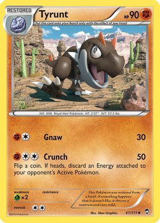 Tyrunt 61/111 - Furious Fists - Premium Pokemon Single from Nintendo - Just $0.74! Shop now at Game Crave Tournament Store