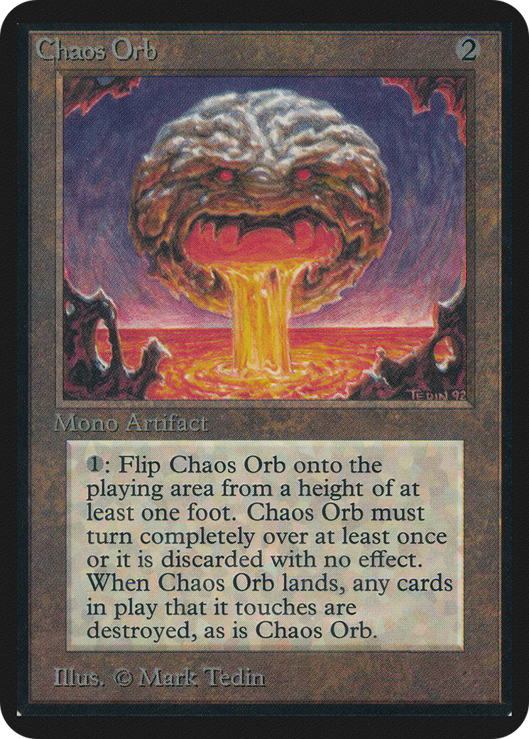 Chaos Orb (LEA-235) - Limited Edition Alpha - Premium MTG Single from Wizards of the Coast - Just $576! Shop now at Game Crave Tournament Store