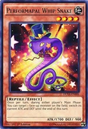 Performapal Whip Snake (DUEA-EN006) - Duelist Alliance 1st Edition - Premium Yugioh Single from Konami - Just $0.08! Shop now at Game Crave Tournament Store