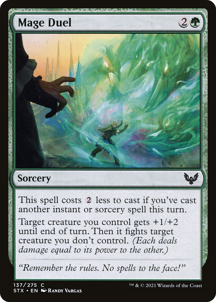 Mage Duel (STX-137) - Strixhaven: School of Mages - Premium MTG Single from Wizards of the Coast - Just $0.08! Shop now at Game Crave Tournament Store