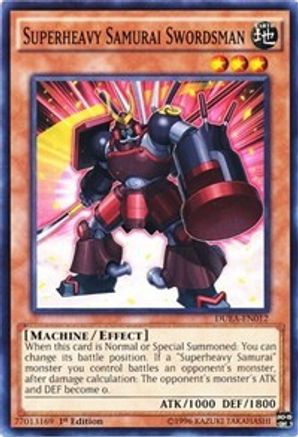 Superheavy Samurai Swordsman (DUEA-EN012) - Duelist Alliance 1st Edition - Premium Yugioh Single from Konami - Just $0.25! Shop now at Game Crave Tournament Store