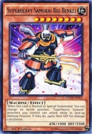 Superheavy Samurai Big Benkei (DUEA-EN013) - Duelist Alliance Unlimited - Premium Yugioh Single from Konami - Just $0.26! Shop now at Game Crave Tournament Store