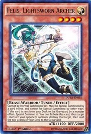 Felis, Lightsworn Archer (DUEA-EN095) - Duelist Alliance Unlimited - Premium Yugioh Single from Konami - Just $1.69! Shop now at Game Crave Tournament Store