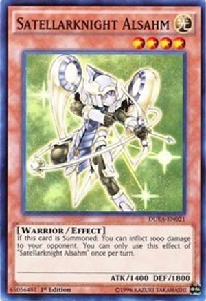 Satellarknight Alsahm (DUEA-EN021) - Duelist Alliance Unlimited - Premium Yugioh Single from Konami - Just $0.47! Shop now at Game Crave Tournament Store