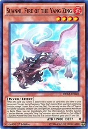 Suanni, Fire of the Yang Zing (DUEA-EN028) - Duelist Alliance Unlimited - Premium Yugioh Single from Konami - Just $0.86! Shop now at Game Crave Tournament Store