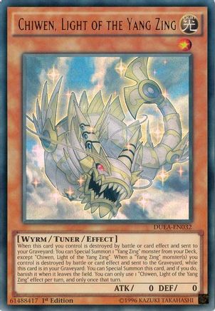 Chiwen, Light of the Yang Zing (DUEA-EN032) - Duelist Alliance Unlimited - Premium Yugioh Single from Konami - Just $2.26! Shop now at Game Crave Tournament Store