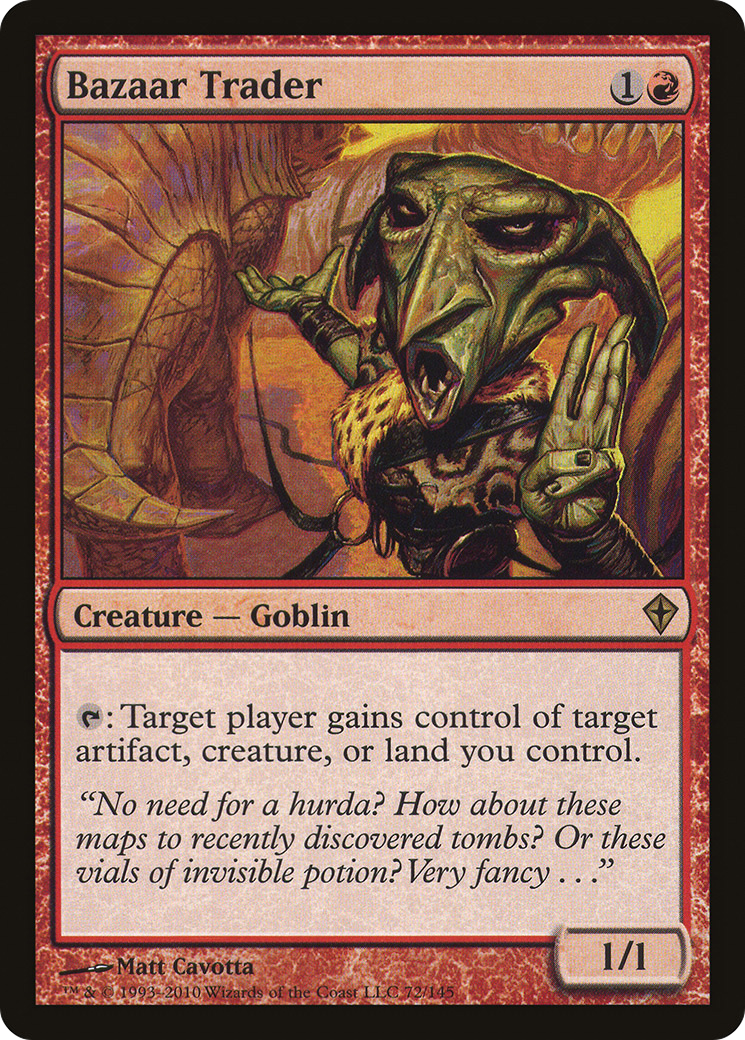 Bazaar Trader (WWK-072) - Worldwake Foil - Premium MTG Single from Wizards of the Coast - Just $2.11! Shop now at Game Crave Tournament Store