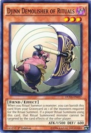 Djinn Demolisher of Rituals (DUEA-EN037) - Duelist Alliance Unlimited - Premium Yugioh Single from Konami - Just $0.25! Shop now at Game Crave Tournament Store