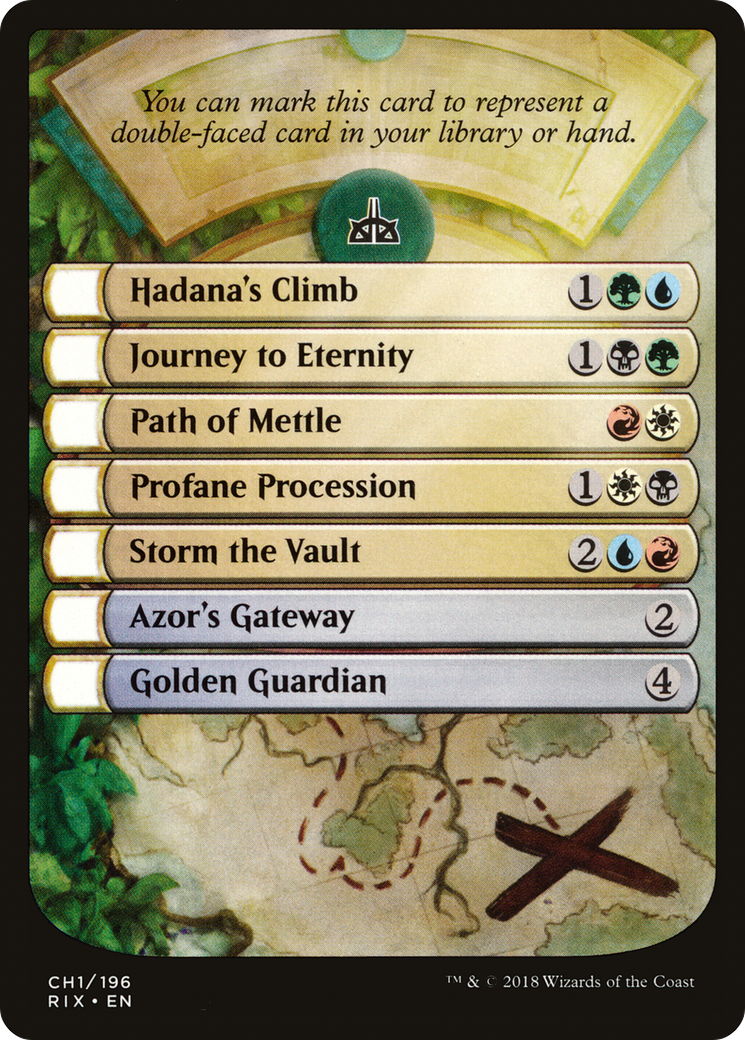 Rivals of Ixalan Checklist (TRIX-CH1) - Rivals of Ixalan Tokens - Premium MTG Single from Wizards of the Coast - Just $0.08! Shop now at Game Crave Tournament Store