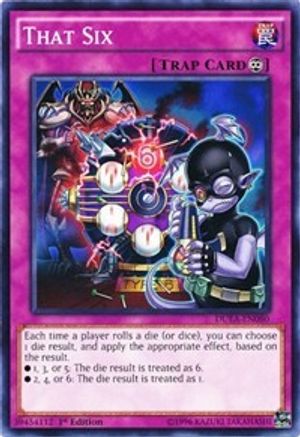 That Six (DUEA-EN080) - Duelist Alliance 1st Edition - Premium Yugioh Single from Konami - Just $0.61! Shop now at Game Crave Tournament Store