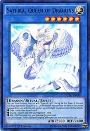 Saffira, Queen of Dragons (DUEA-EN050) - Duelist Alliance Unlimited - Premium Yugioh Single from Konami - Just $0.53! Shop now at Game Crave Tournament Store