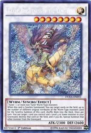 Baxia, Brightness of the Yang Zing (DUEA-EN051) - Duelist Alliance 1st Edition - Premium Yugioh Single from Konami - Just $4.24! Shop now at Game Crave Tournament Store