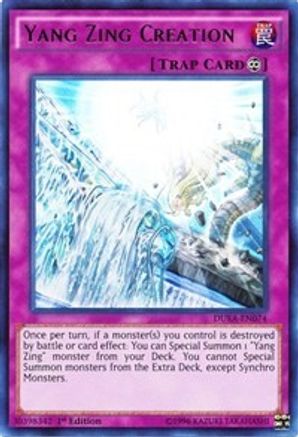 Yang Zing Creation (DUEA-EN074) - Duelist Alliance Unlimited - Premium Yugioh Single from Konami - Just $0.38! Shop now at Game Crave Tournament Store