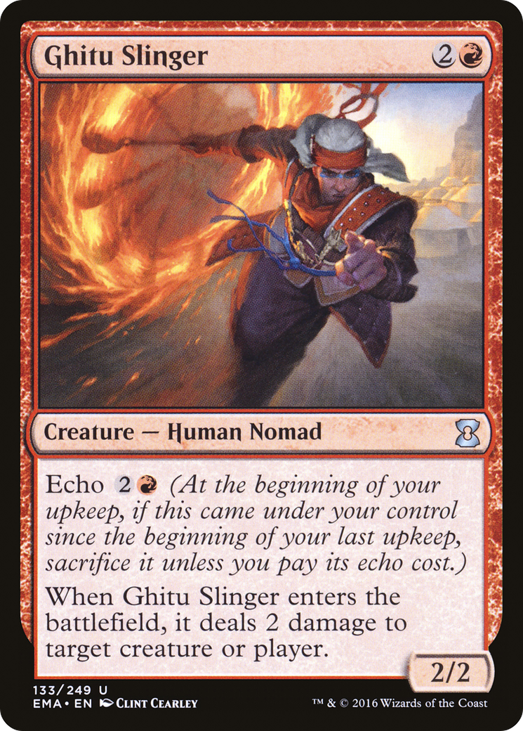 Ghitu Slinger (EMA-133) - Eternal Masters Foil - Premium MTG Single from Wizards of the Coast - Just $0.08! Shop now at Game Crave Tournament Store