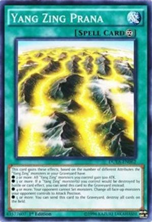 Yang Zing Prana (DUEA-EN062) - Duelist Alliance Unlimited - Premium Yugioh Single from Konami - Just $0.25! Shop now at Game Crave Tournament Store