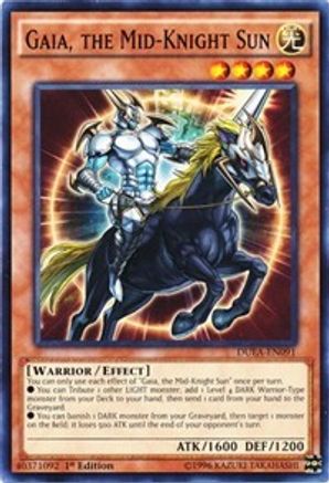 Gaia, the Mid-Knight Sun (DUEA-EN091) - Duelist Alliance 1st Edition - Premium Yugioh Single from Konami - Just $0.25! Shop now at Game Crave Tournament Store