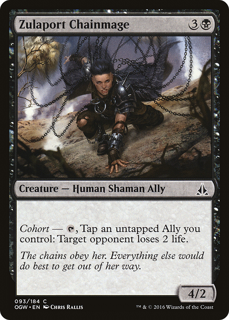 Zulaport Chainmage (OGW-093) - Oath of the Gatewatch Foil - Premium MTG Single from Wizards of the Coast - Just $0.08! Shop now at Game Crave Tournament Store