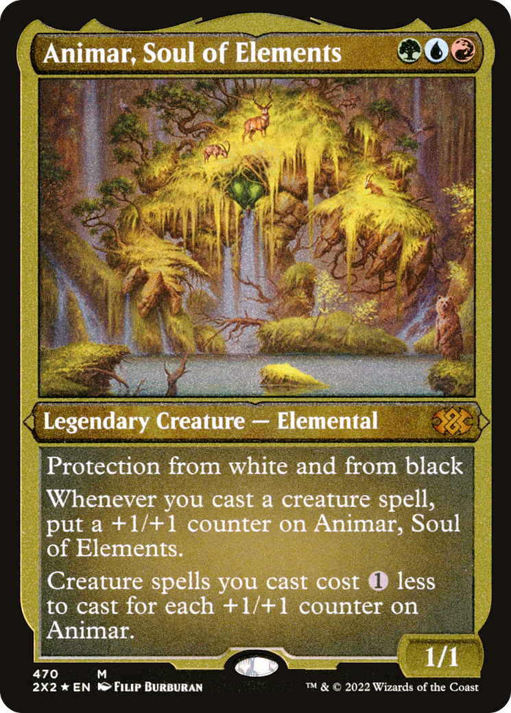 Animar, Soul of Elements (2X2-470) - Double Masters 2022 Etched Foil - Premium MTG Single from Wizards of the Coast - Just $9.32! Shop now at Game Crave Tournament Store