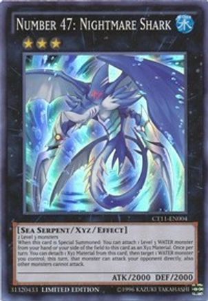 Number 47: Nightmare Shark (CT11-EN004) - 2014 Mega-Tins Limited - Premium Yugioh Single from Konami - Just $0.50! Shop now at Game Crave Tournament Store
