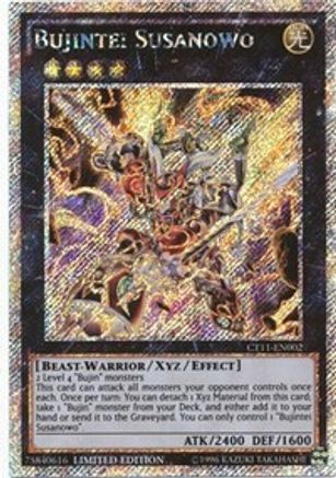 Bujintei Susanowo (CT11-EN002) - 2014 Mega-Tins Limited - Premium Yugioh Single from Konami - Just $0.31! Shop now at Game Crave Tournament Store